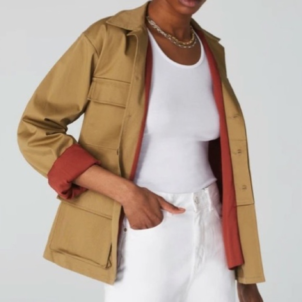 Khaki Cargo Coat